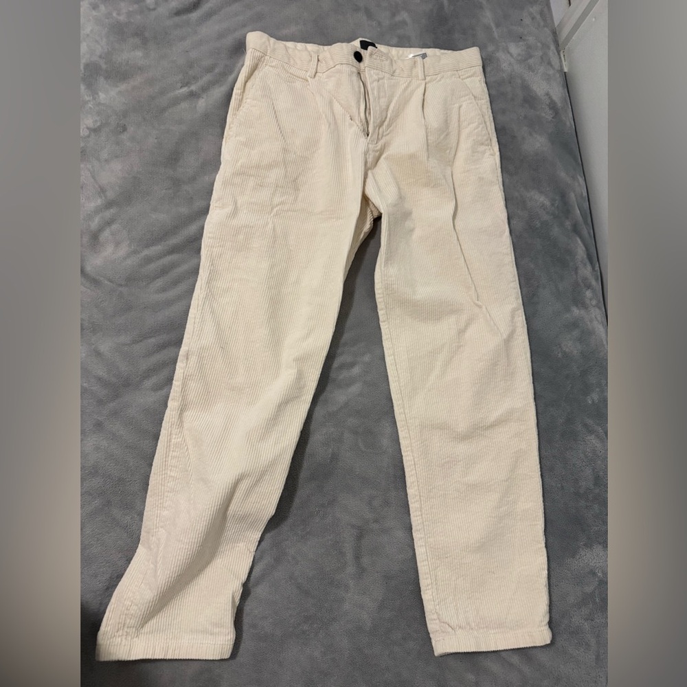 H&M Men's Beige Corduroy Pants